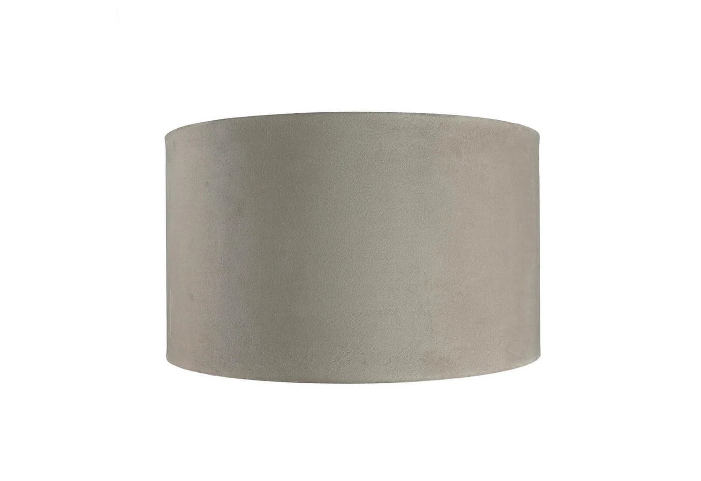 Licht-Erlebnisse Lampenschirm GIRONA Taupe Silber gebürstet Ø 38 cm Stoff Modern Flur - Bild 3