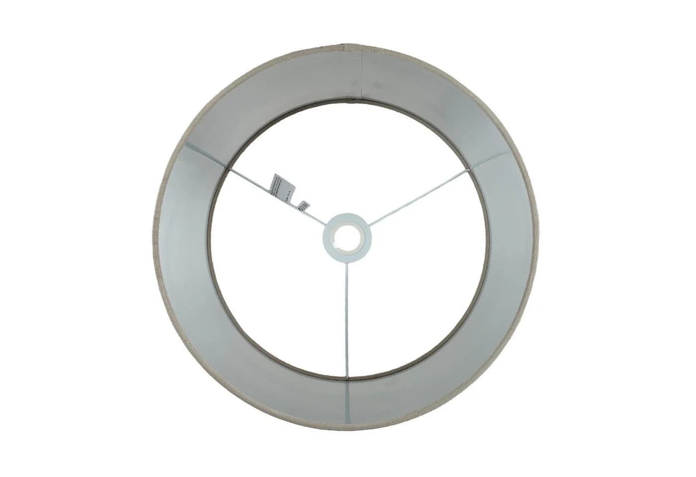 Licht-Erlebnisse Lampenschirm GIRONA Taupe Silber gebürstet Ø 38 cm Stoff Modern Flur - Bild 4