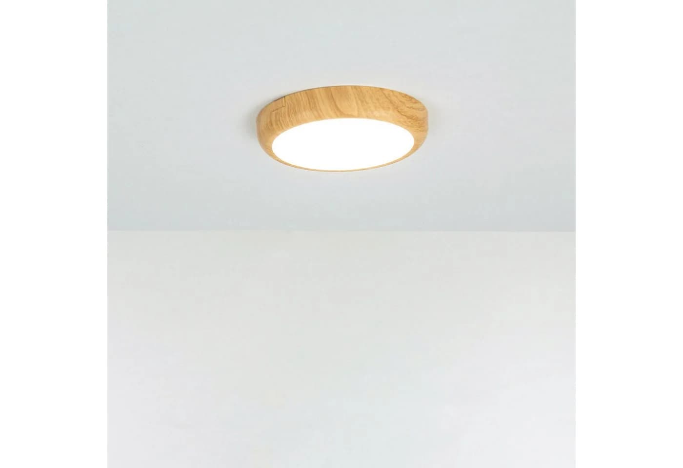 Licht-Erlebnisse Deckenleuchte LARA LED Weiß Holzoptik - Bild 3