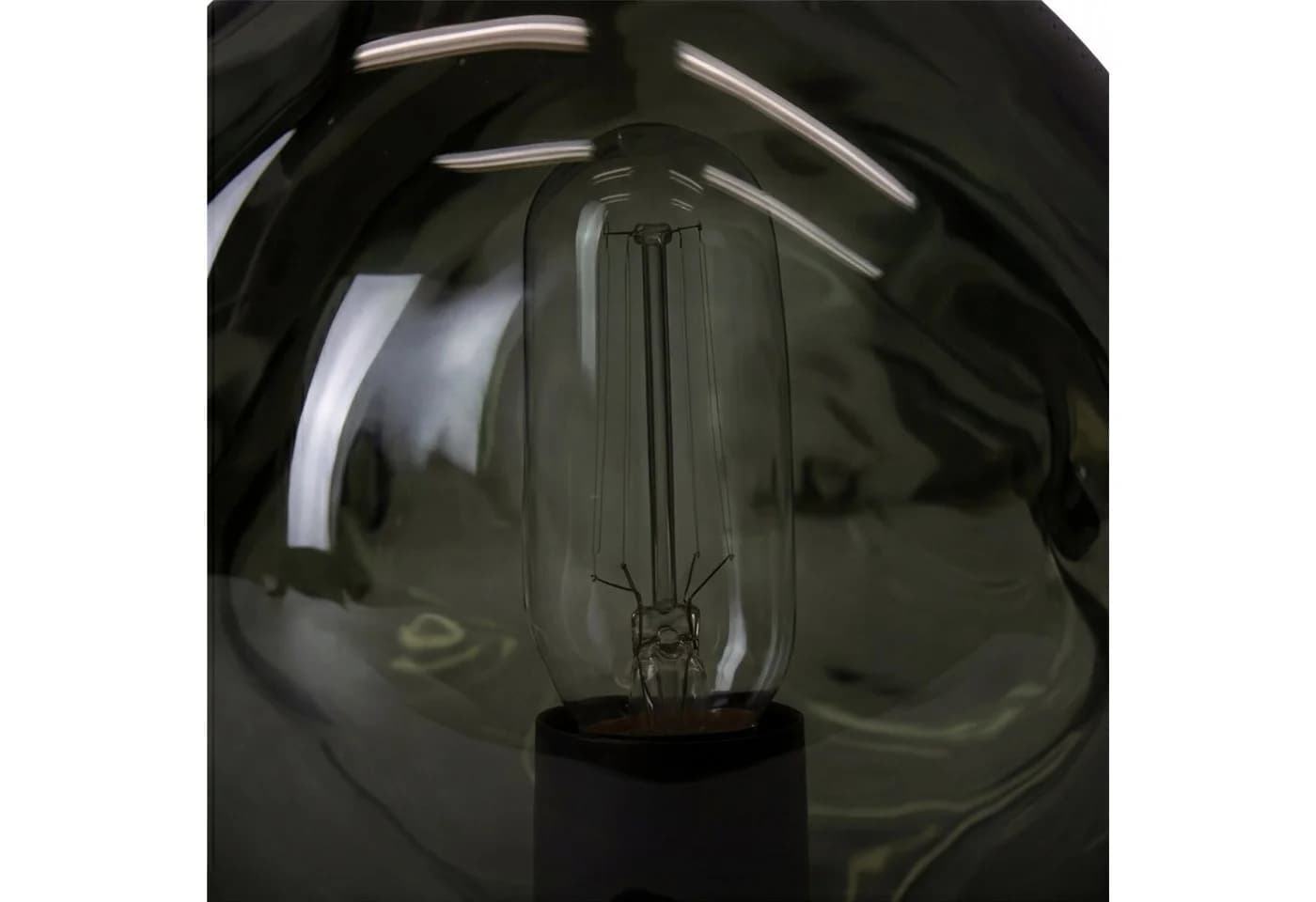 Licht-Erlebnisse Tischleuchte CLONLINA Glas Grün Schwarz E14 - Bild 5