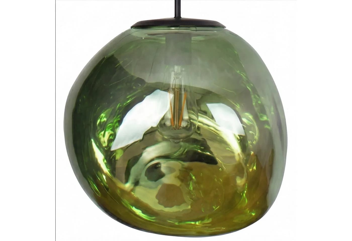 Licht-Erlebnisse Pendelleuchte CLONLINA Grün Schwarz E27 - Bild 3
