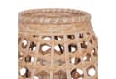 Licht-Erlebnisse Stehlampe LAUKIRCH Schwarz Metall Rattan E27 2-flammig Bild 3