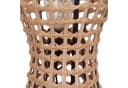 Licht-Erlebnisse Stehlampe LAUKIRCH Schwarz Metall Rattan E27 2-flammig Bild 4