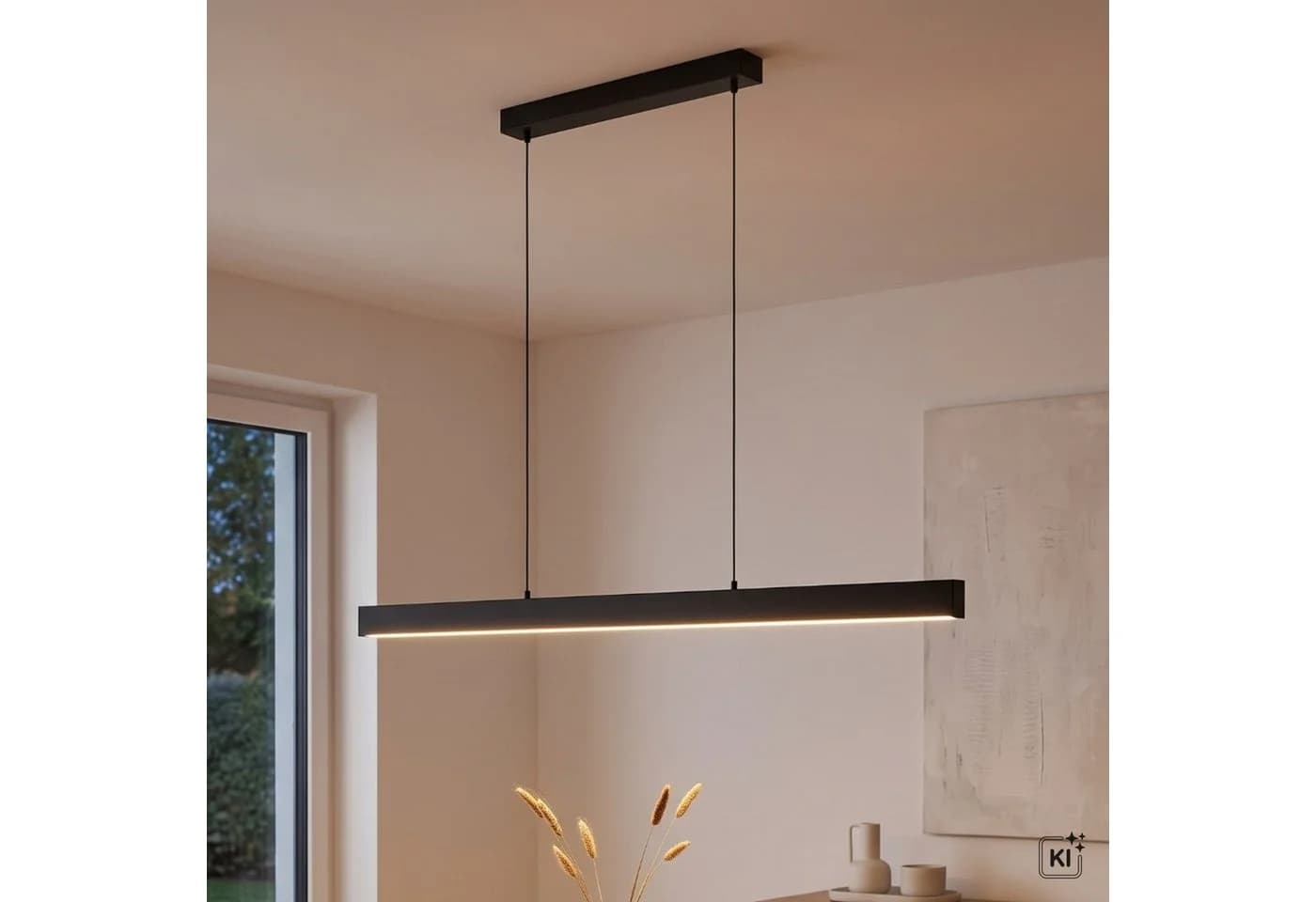 Licht-Erlebnisse Pendelleuchte RADLIN LED Schwarz Modern - Bild 3