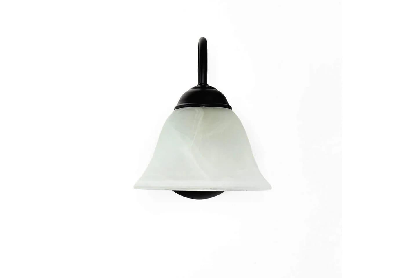 Licht-Erlebnisse Wandleuchte ATHEN: Alabaster Glas Wandlampe im Landhausstil - Bild 3