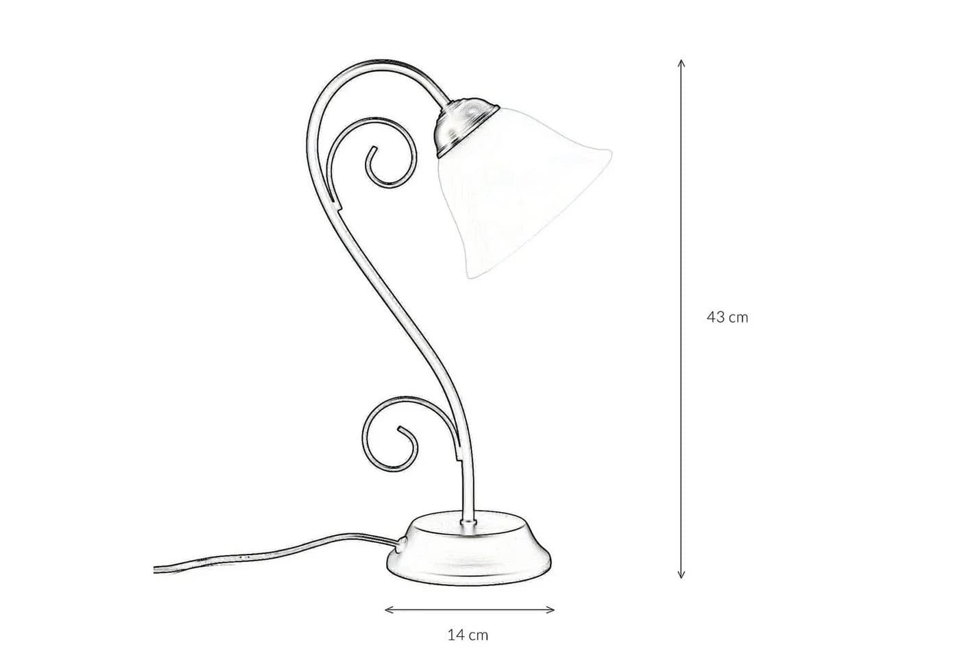 Licht-Erlebnisse Tischleuchte ATHEN Schwarz Alabasterglas Landhausstil - Bild 5