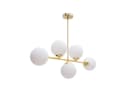 Licht-Erlebnisse Deckenleuchte DEKUT Gold Weiß Glas Metall Modern Bild 3
