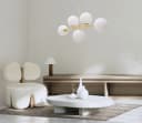 Licht-Erlebnisse Deckenleuchte DEKUT Gold Weiß Glas Metall Modern Bild 5