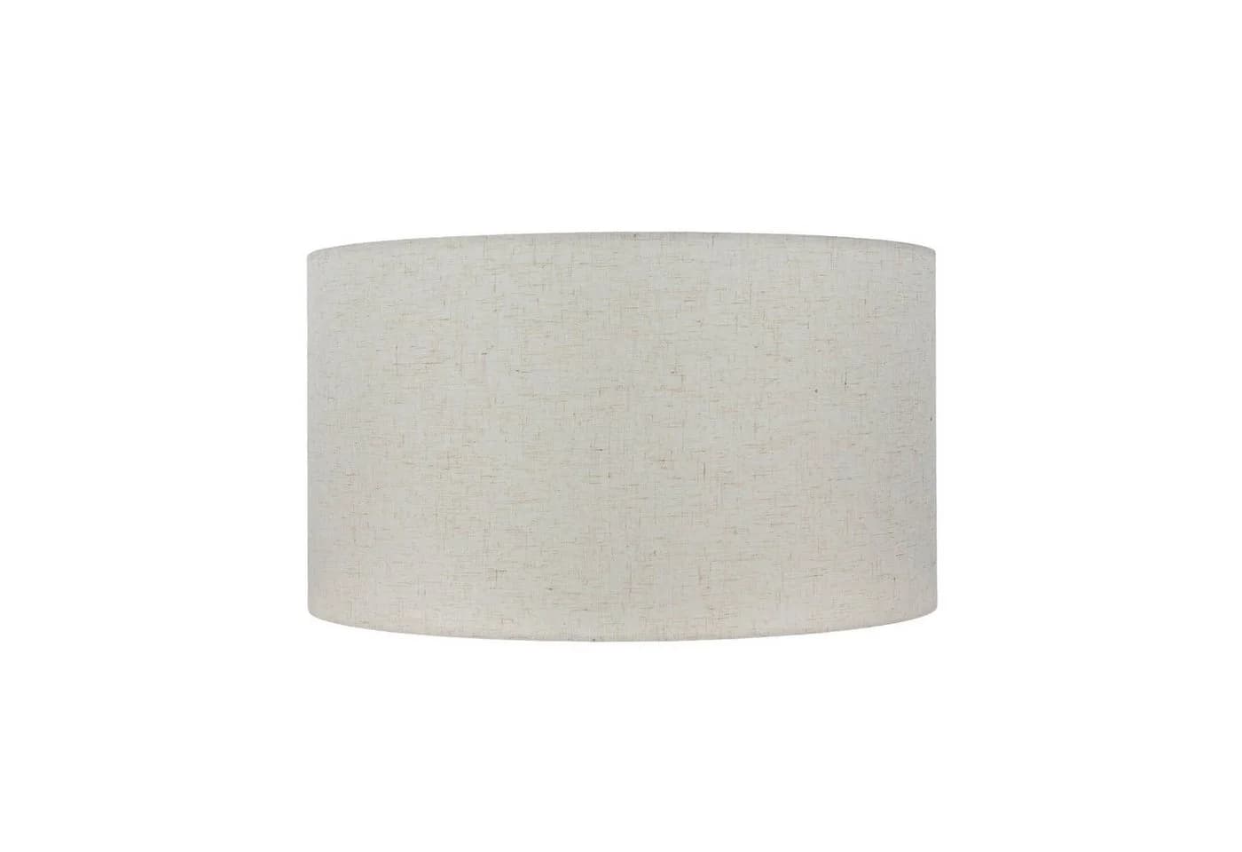 Licht-Erlebnisse Lampenschirm Zylinder Ø 50 cm Leinen Natur E27 Stehlampe - Bild 3