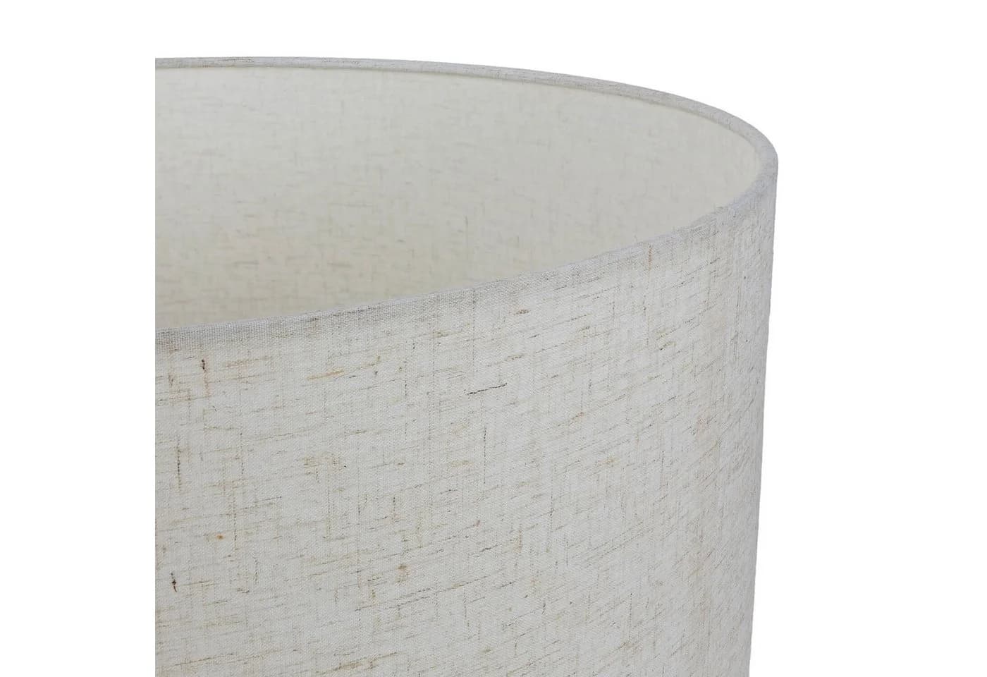 Licht-Erlebnisse Lampenschirm Zylinder Ø 50 cm Leinen Natur E27 Stehlampe - Bild 4