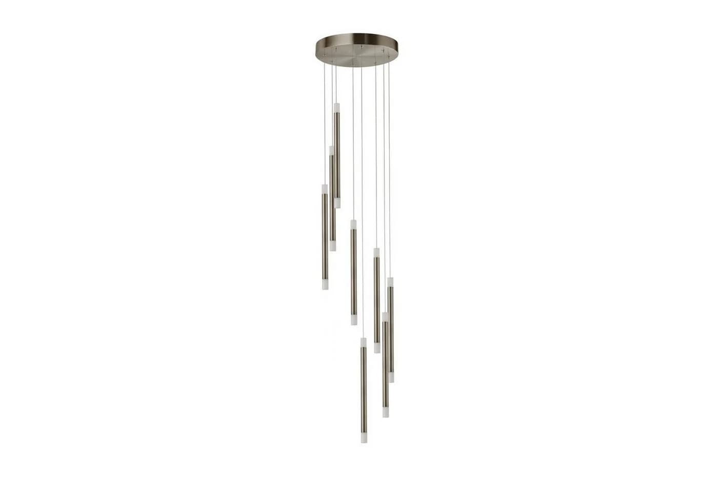 Licht-Erlebnisse Pendelleuchte NICOLE LED Warmweiß Nickel Metall - Bild 5