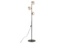 UMERA Stehlampe 3-flammig Rauchglas Metall Braun Cognac Bild 2