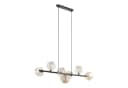 Licht-Erlebnisse Pendelleuchte UMERA Rauchglas Metall G9 Braun Cognac Modern Bild 4