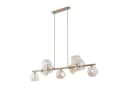 Licht-Erlebnisse Pendelleuchte UMERA Beige Cognac Modern Bild 2
