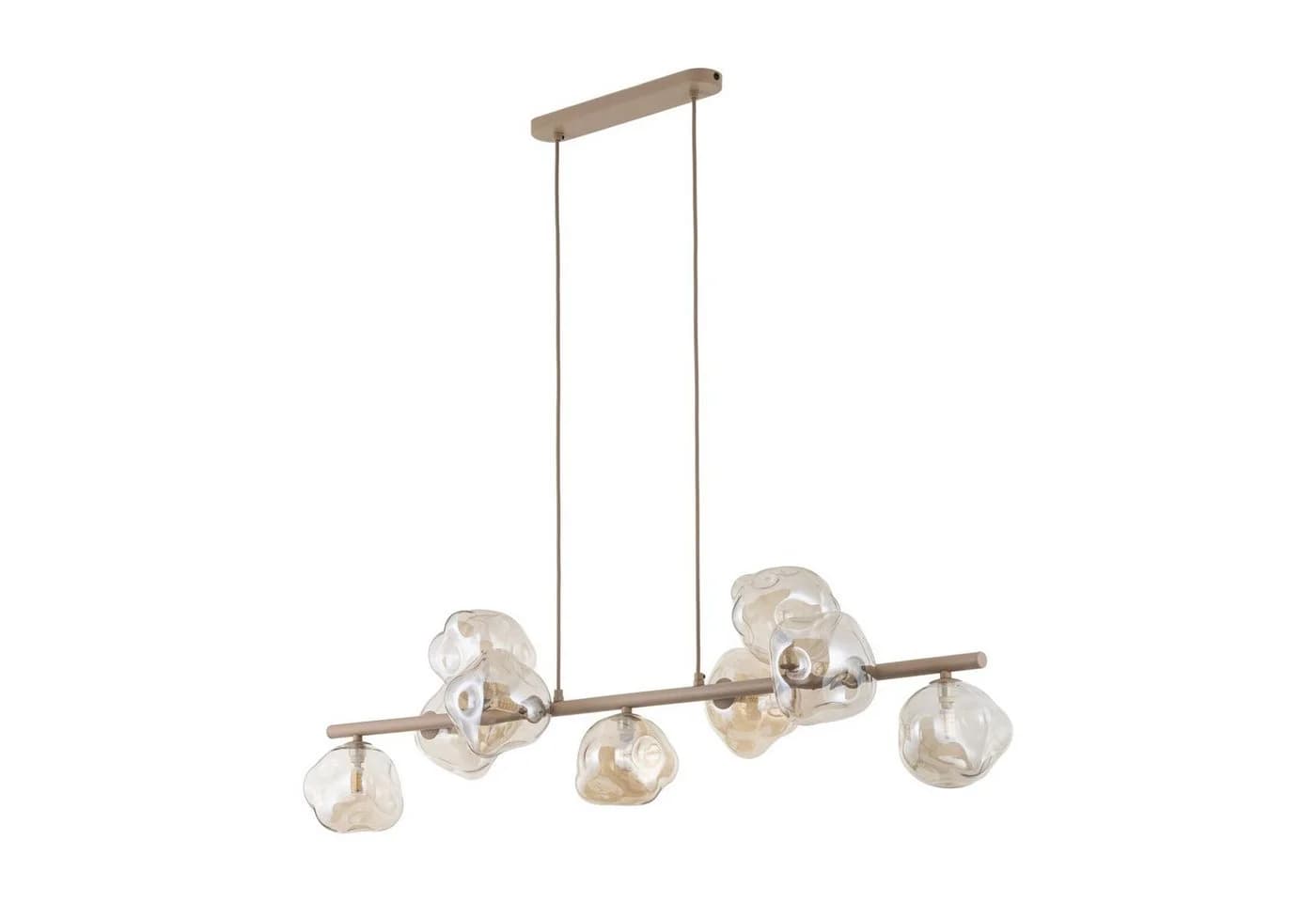 Licht-Erlebnisse Pendelleuchte UMERA Beige Cognac Modern - Bild 2