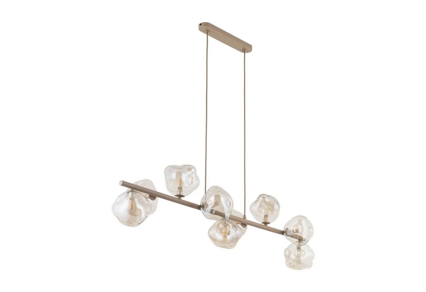 Licht-Erlebnisse Pendelleuchte UMERA Beige Cognac Modern - Bild 3