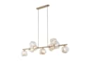 Licht-Erlebnisse Pendelleuchte UMERA Beige Cognac Modern Bild 4