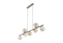 Licht-Erlebnisse Pendelleuchte UMERA Beige Cognac Modern Bild 5