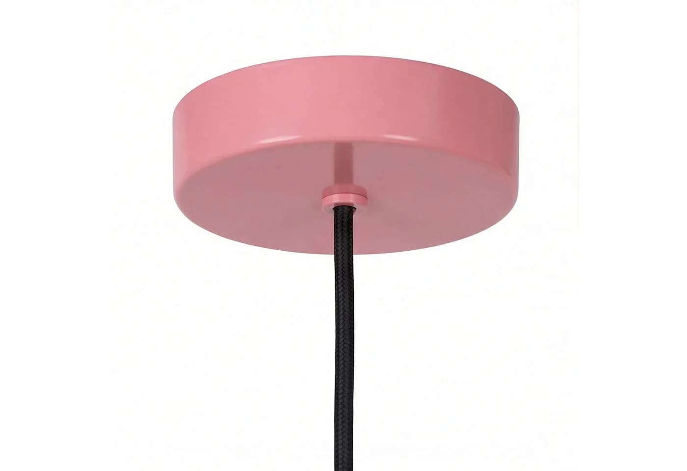 Licht-Erlebnisse Pendelleuchte NAVIK Rosa Metall Draht E27 - Bild 5