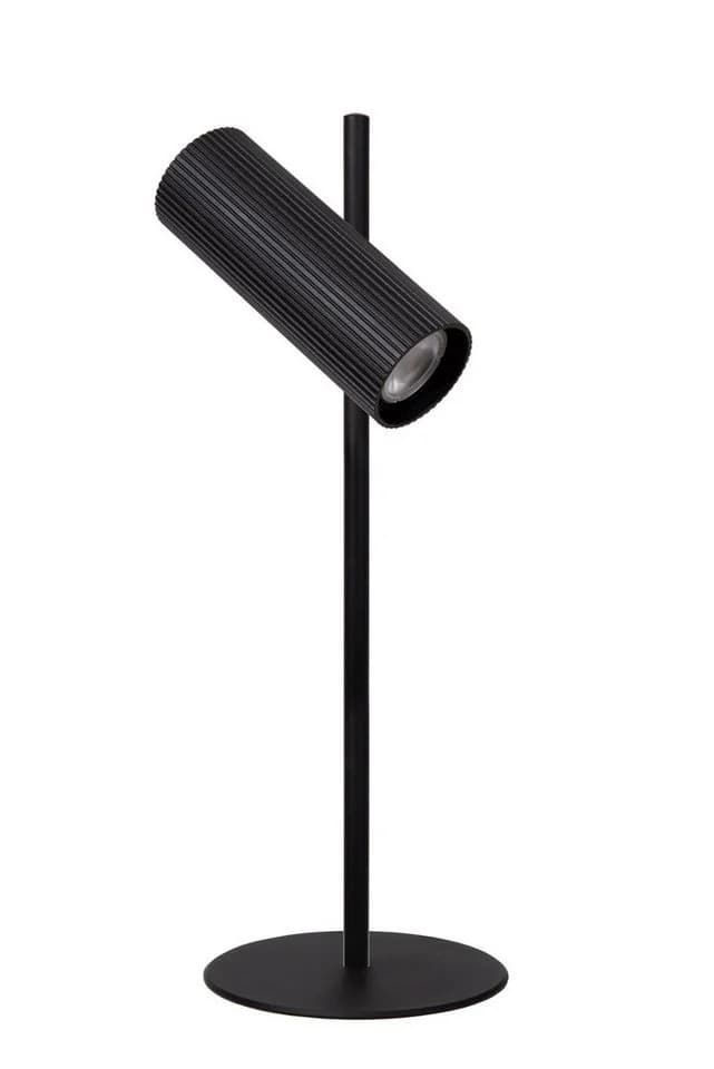 Licht-Erlebnisse Schreibtischlampe HESIN Schwarz Aluminium GU10