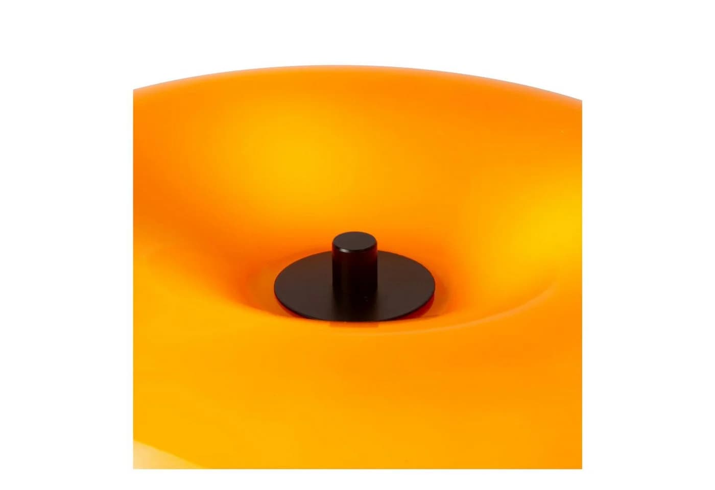 Licht-Erlebnisse Tischleuchte ZARIN Retro Schwarz Orange G9 - Bild 3