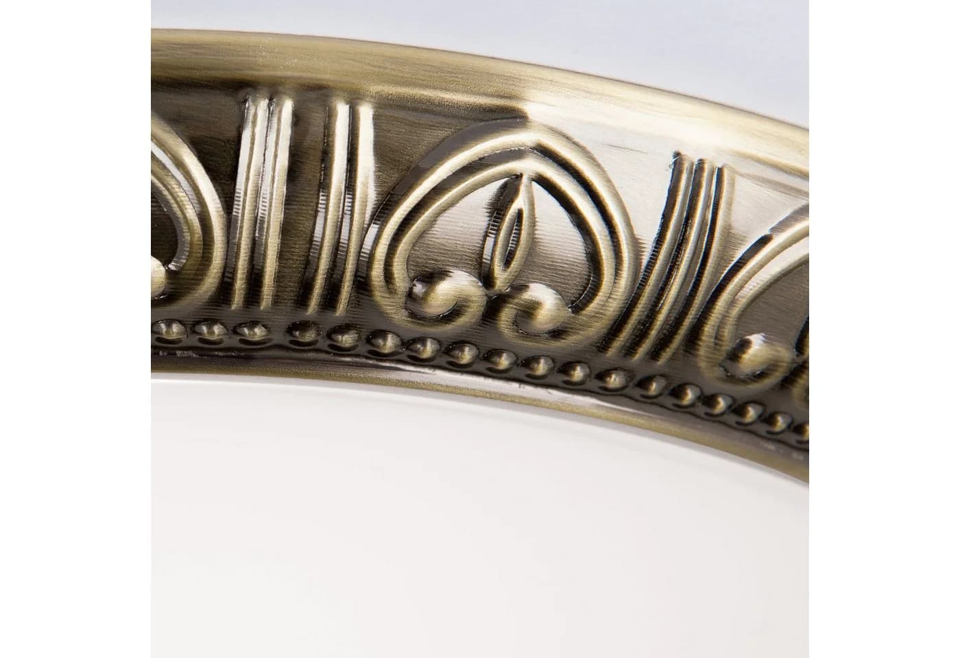 Licht-Erlebnisse Deckenleuchte HILDA Bronze Weiß 3-flammig rund Jugendstil - Bild 5