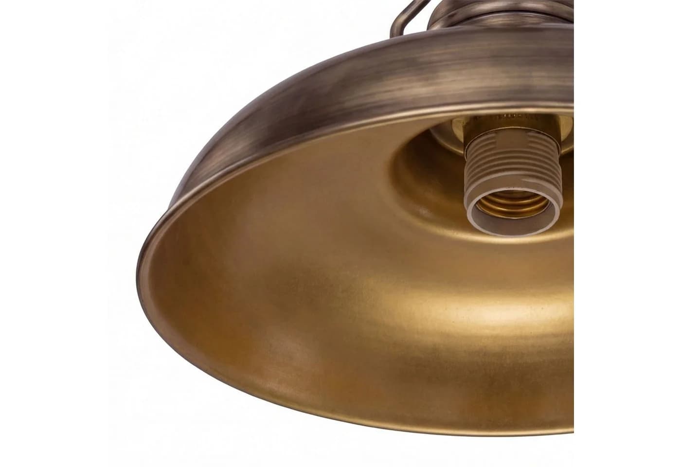 Licht-Erlebnisse Pendelleuchte NOLDEN E27 Kupfer Antik Industrial - Bild 5