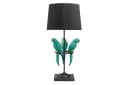 Licht-Erlebnisse Nachttischlampe ILARI Schwarz Türkis E27 Modern Bild 2