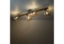Licht-Erlebnisse Deckenleuchte MIEKE 4-flammig Glas Metall Nuss Bernstein Modern Bild 1