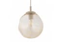 Licht-Erlebnisse Pendelleuchte UMERA Glas Metall E27 Sand/Cognac Modern Bild 3