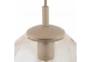 Licht-Erlebnisse Pendelleuchte UMERA Glas Metall E27 Sand/Cognac Modern Bild 4