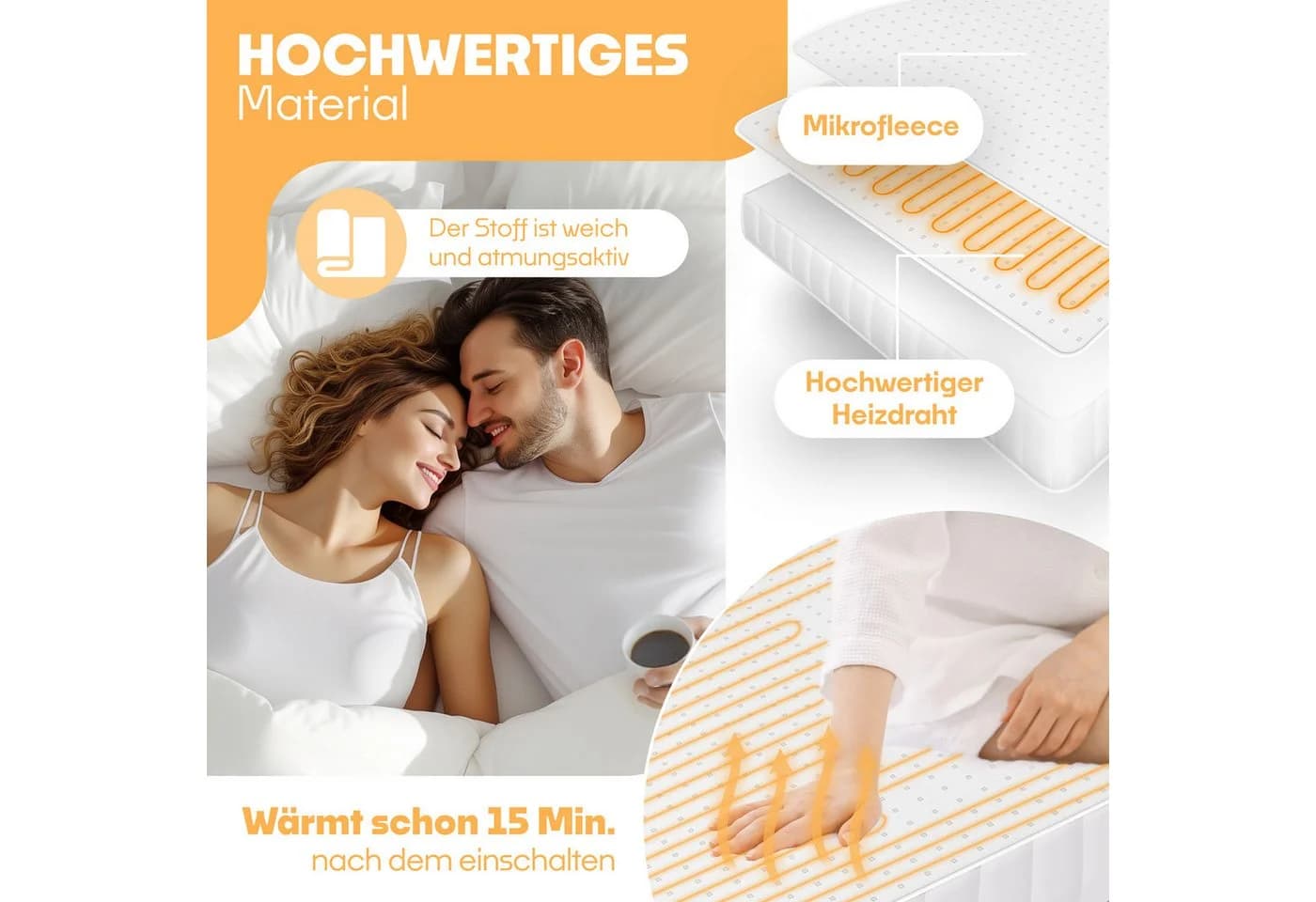 KESSER Wärmeunterbett mit Abschaltautomatik und Fernbedienung - Bild 5