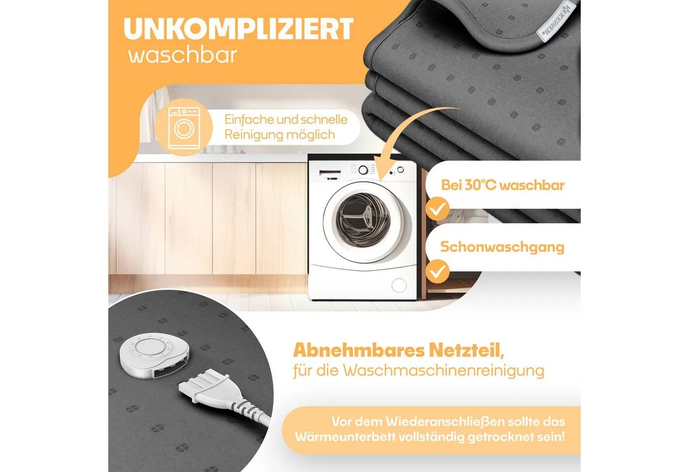 KESSER Wärmeunterbett mit Abschaltautomatik und Fernbedienung - Bild 3