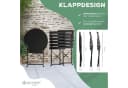 KESSER Bistroset 3-teilig Schwarz Metall Klappbar Bild 4