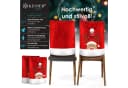 KESSER Weihnachtsstuhlüberzug Set 2er Rot Polyester Bild 1