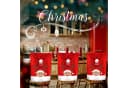 KESSER Weihnachtsstuhlüberzug Set 2er Rot Polyester Bild 4