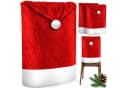 KESSER Premium Weihnachtsstuhlüberzug Set 2-tlg. Rot Polyester Bild 2
