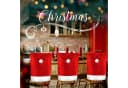 KESSER Premium Weihnachtsstuhlüberzug Set 2-tlg. Rot Polyester Bild 4