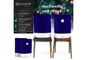 KESSER Premium Weihnachtsstuhlüberzug Set 2er Blau/Rot Polyester Bild 1
