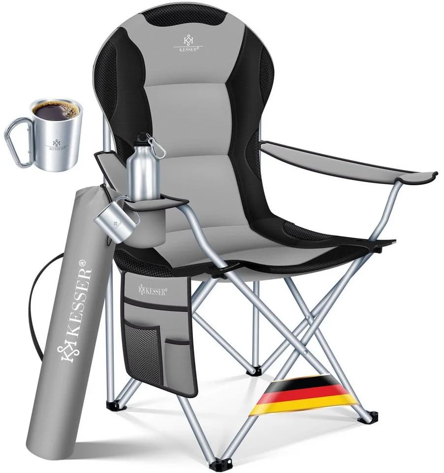 KESSER Campingstuhl Faltbar 150kg Tragkraft Grün - Bild 3