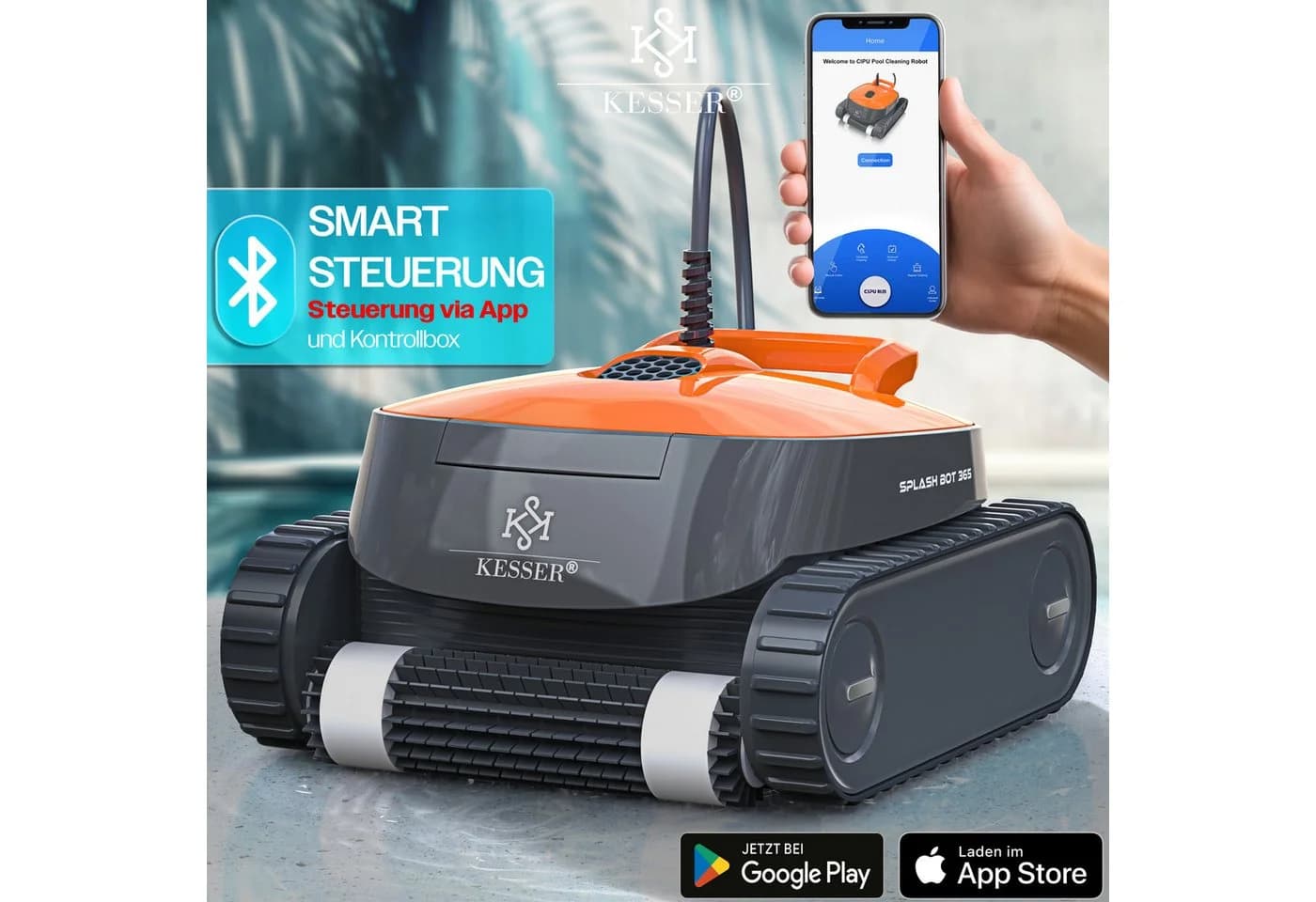 KESSER Poolroboter für Boden und Wand mit App-Funktion - Bild 2