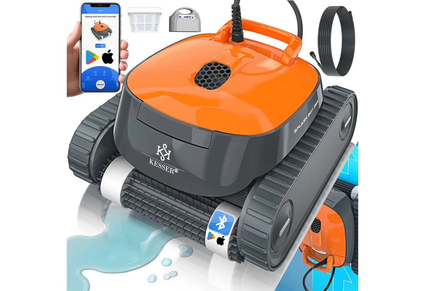 KESSER Poolroboter für Boden und Wand mit App-Funktion - Bild 3