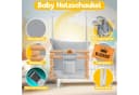 KIDIZ Babyschaukel mit Polsterung - Höhenverstellbar Buchenholz Bild 2