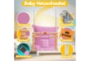 KIDIZ Babyschaukel Holz mit Polsterung & Sicherheitsgurt Bild 2