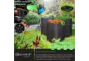 KESSER Gartensack 73l Pop-Up Schwarz mit Handschuhen Bild 4