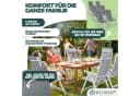 KESSER Gartenstuhl 6er Set Aluminium Hochlehner Klappstuhl mit Kissen Bild 1