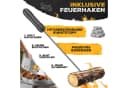 KESSER Feuerschale 60cm Stahl mit Wasserablauf & Feuerhaken Bild 4