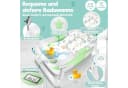 KIDIZ Babybadewanne faltbar mit Thermostat grün Bild 1
