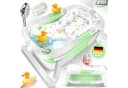 KIDIZ Babybadewanne faltbar mit Thermostat grün Bild 2