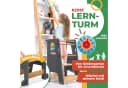 KIDIZ Lernturm Kiefernholz Höhenverstellbar Anthrazit/Braun Bild 1